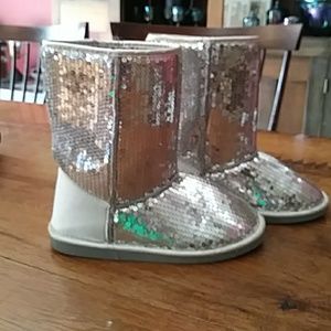 Womens Glitter Boots